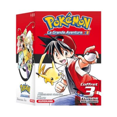 Les Pokémon - Coffret 3 Volumes, Tomes 1 à 3, Avec guide Pokémon : Coffret Pokémon La Grande Aventure (tomes 1-2-3 et le Guide Pokémon)